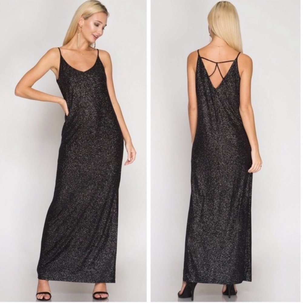 Glittery Black Gown
